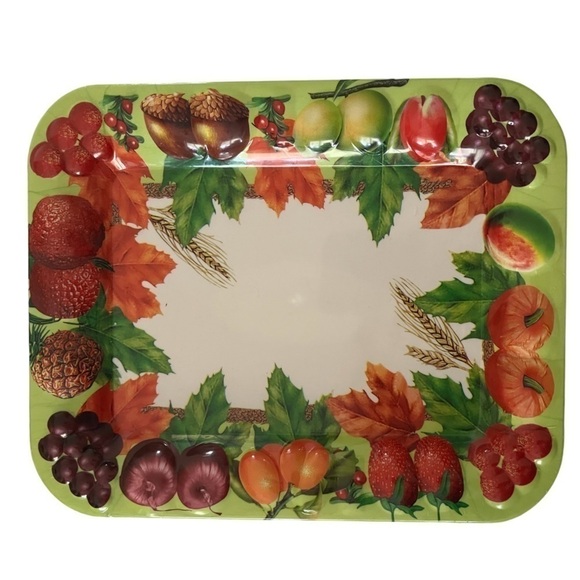 Small Harvest Theme Platters (set of 6) - Picture 1 of 3